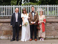 a group of people posing for a picture
